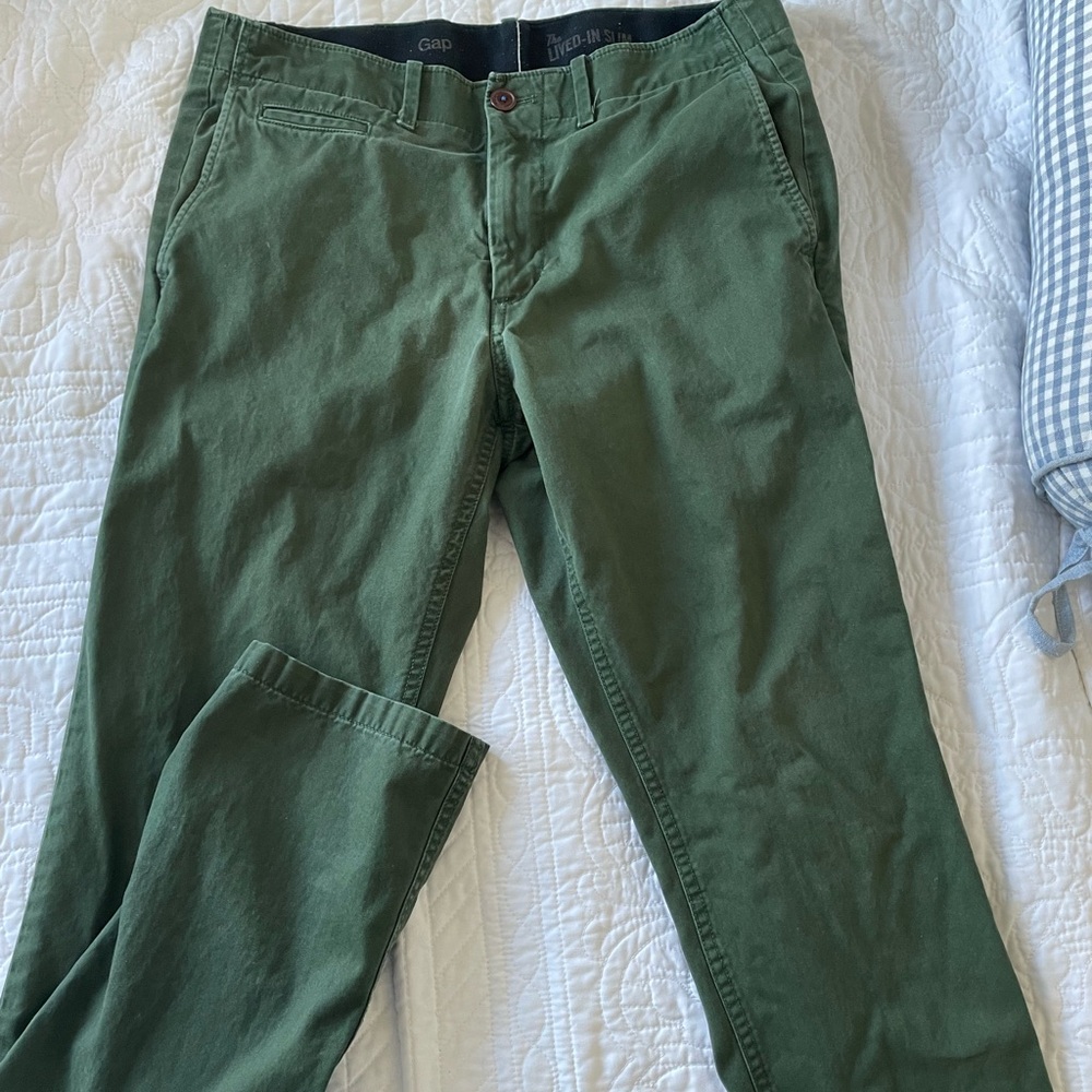 GAP Men's Dark Green Chinos - 31/32